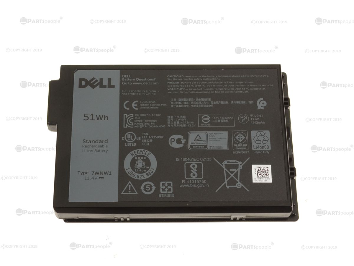 New Dell OEM Latitude 5424 5420 7424 Rugged Battery 7WNW1