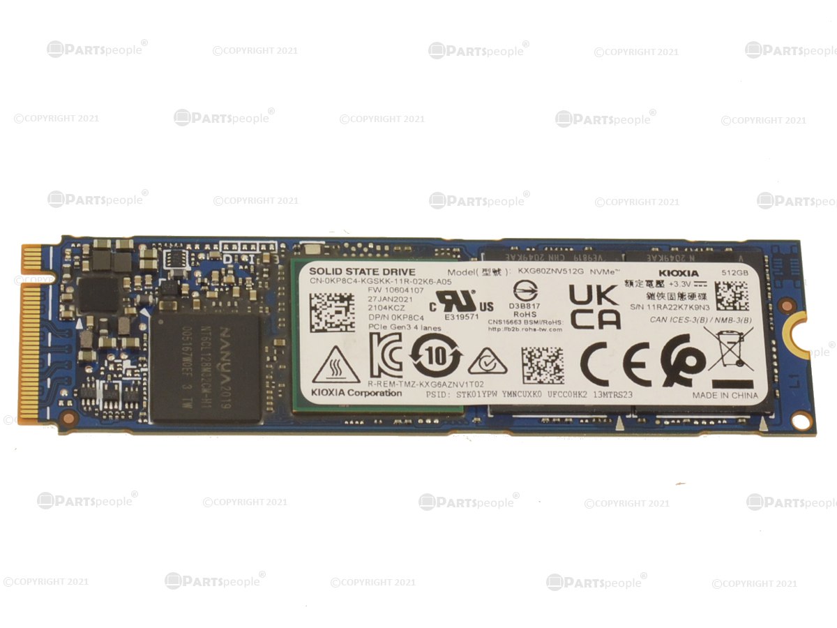 Creed klasse sød smag KIOXIA 512GB NVMe PCIE SSD Hard Drive M.2 Hard Drive KP8C4