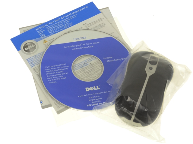 Refurbished Dell OEM Travel 5-Button Bluetooth Mouse PU705