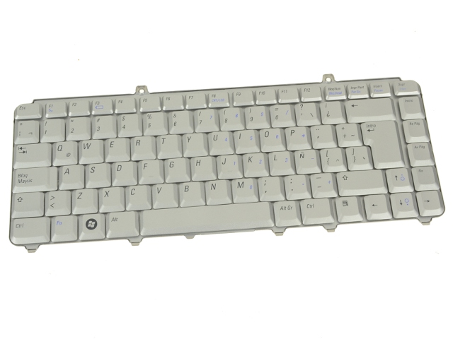 New Genuine Dell Inspiron 1420 Spanish Espanol Silver Keyboard Teclado PN691 