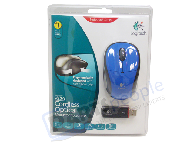 New Logitech V220 Blue 3 Tilt Mouse V220-blue